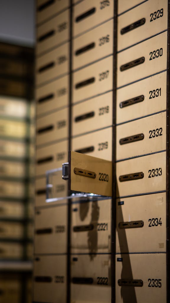 Mailboxes on Wall